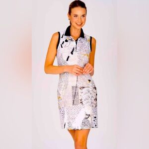 Dolcezza Sport Golf Dress "Hydrangea
Abstract Art" NWOT